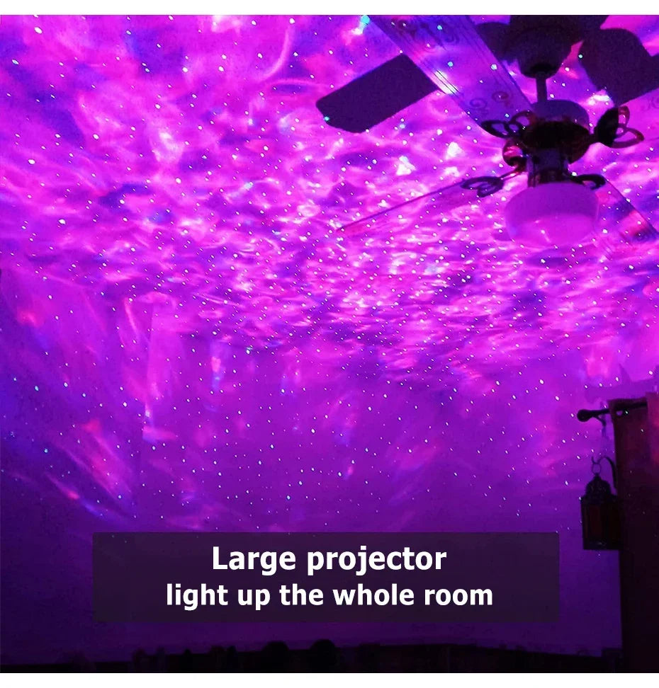 Galaxy Aurora Projector-Star & Ocean Wave Night Light