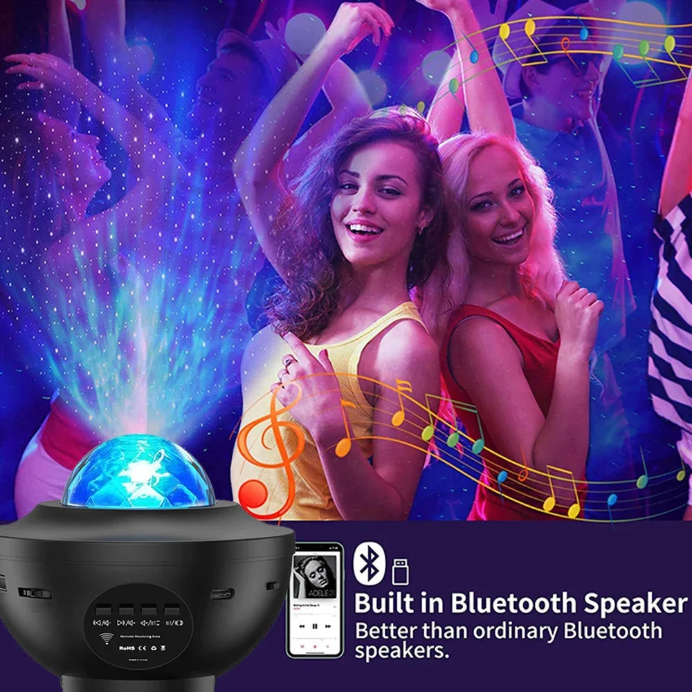 Galaxy Aurora Projector-Star & Ocean Wave Night Light