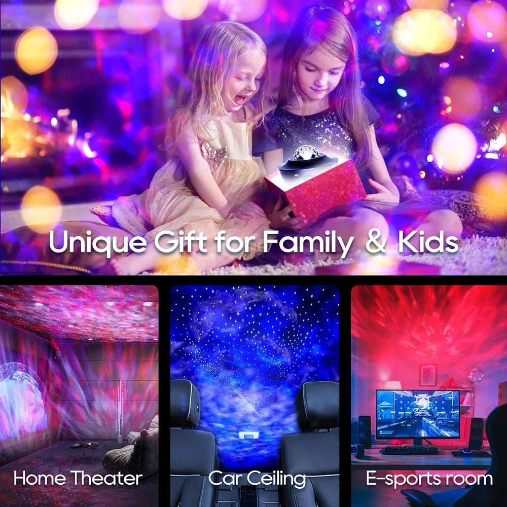 Galaxy Aurora Projector-Star & Ocean Wave Night Light
